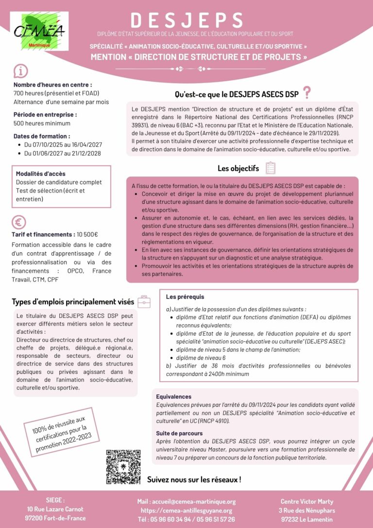 Fiche DESJEPS DSP 29-07-25